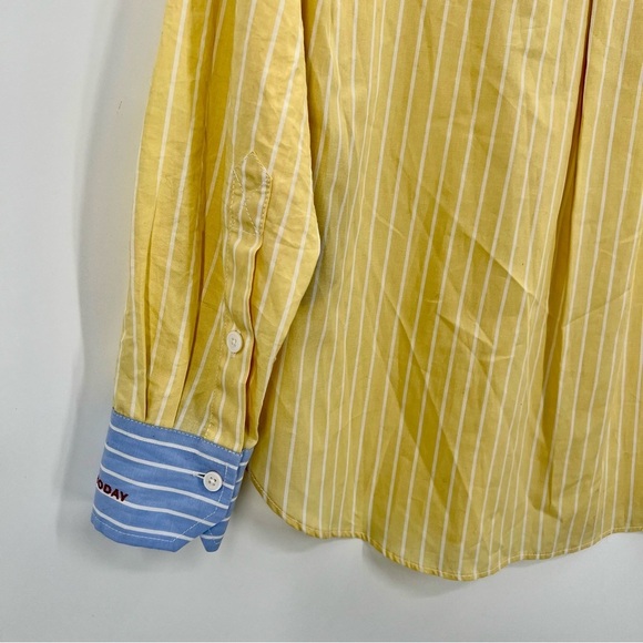 NWT Zadig & Voltaire Tais Raye Pop Shirt Button Blouse Top Striped Oversized XS - Picture 10 of 15